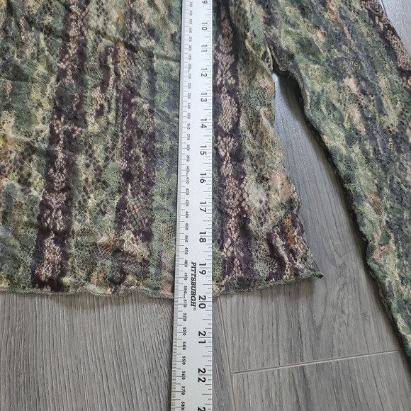 Whimsigoth Fairycore Forest Fairy Y2K Mesh Lace Sheer Top Earth Witch Grunge - Picture 6 of 8